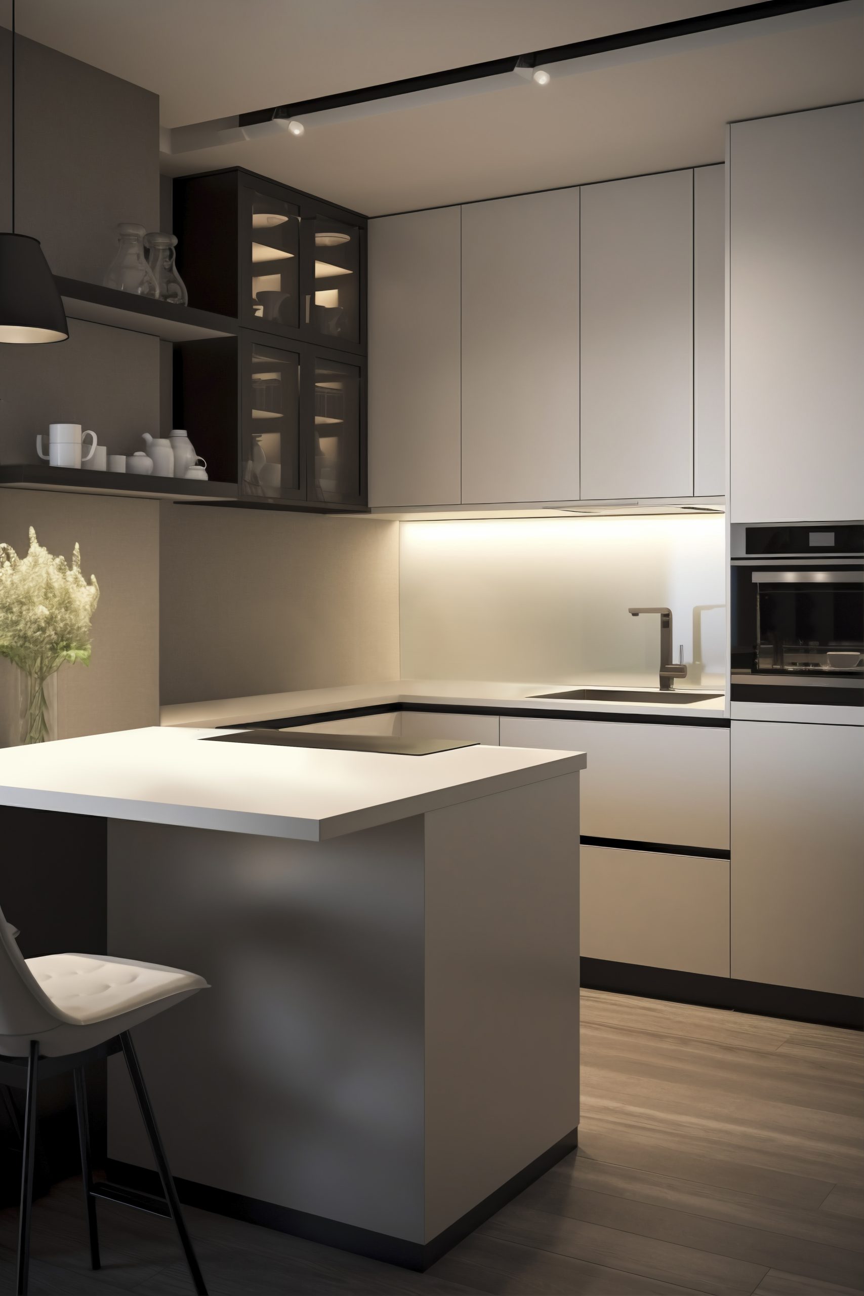 Compact fitted storage and custom cabinetry design