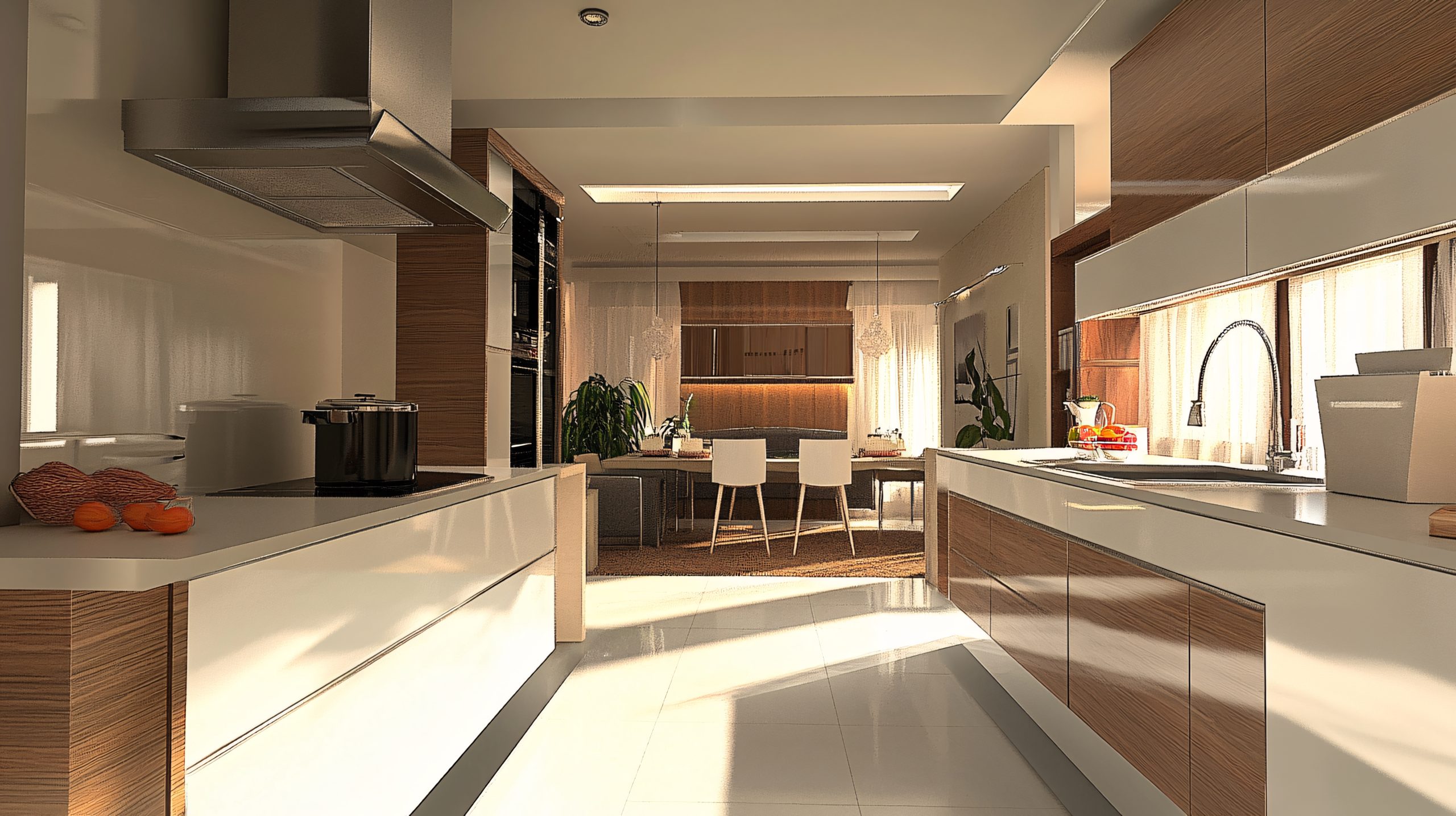Kitchen renovation with interior design plans
